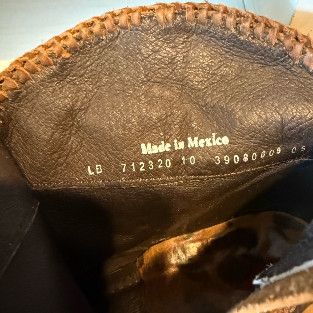 Liberty Black Leopard Print Fringe Ankle Boots - Picture 7 of 7